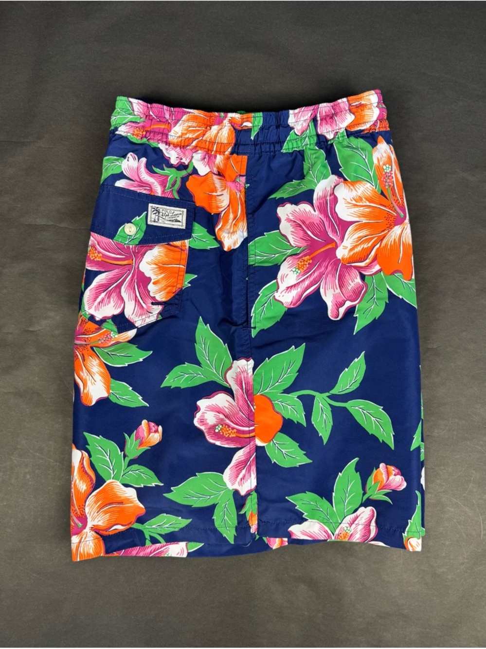 Polo Ralph Lauren floral-print swim shorts Orange & Pink Hibiscus 2XB 2TG - Picture 5 of 10